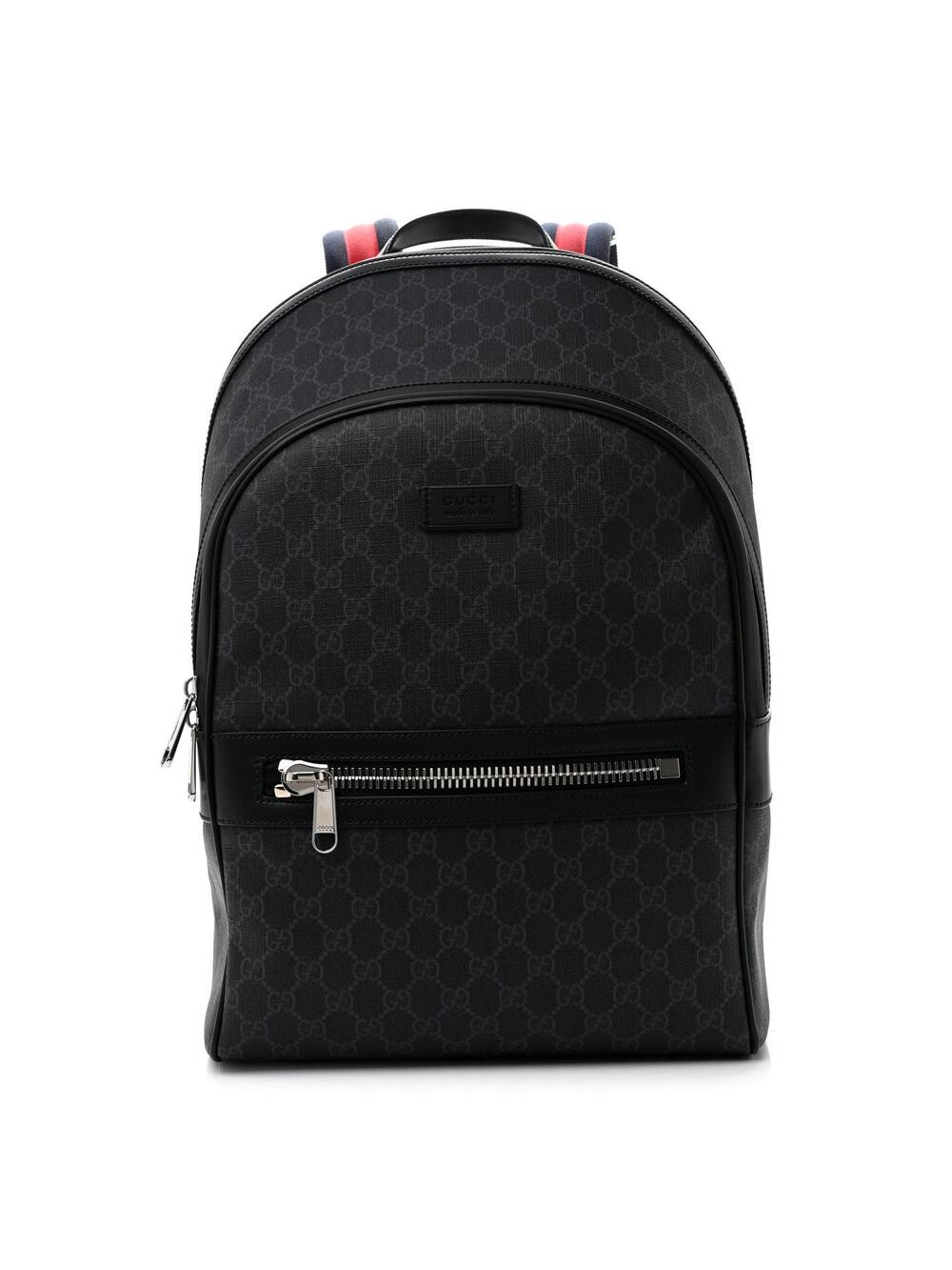 Gucci Gg Supreme Backpack Grey Black #356345G11B